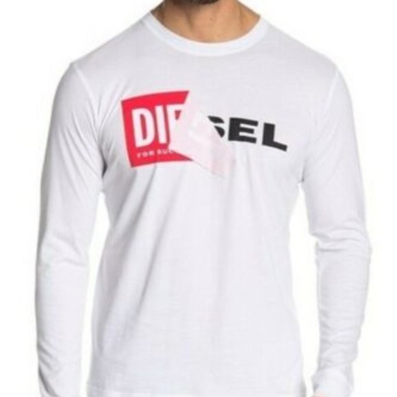 関税込【DIESEL】Diegos X3 long sleeve T-shirt★White★ロゴ Diesel | Shirts | New Diesel Tdiego Long Sleeve Tshirt Size